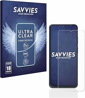 Savvies Screen Protector compatible with Cubot X70 Protection Film Clear 18-Pack