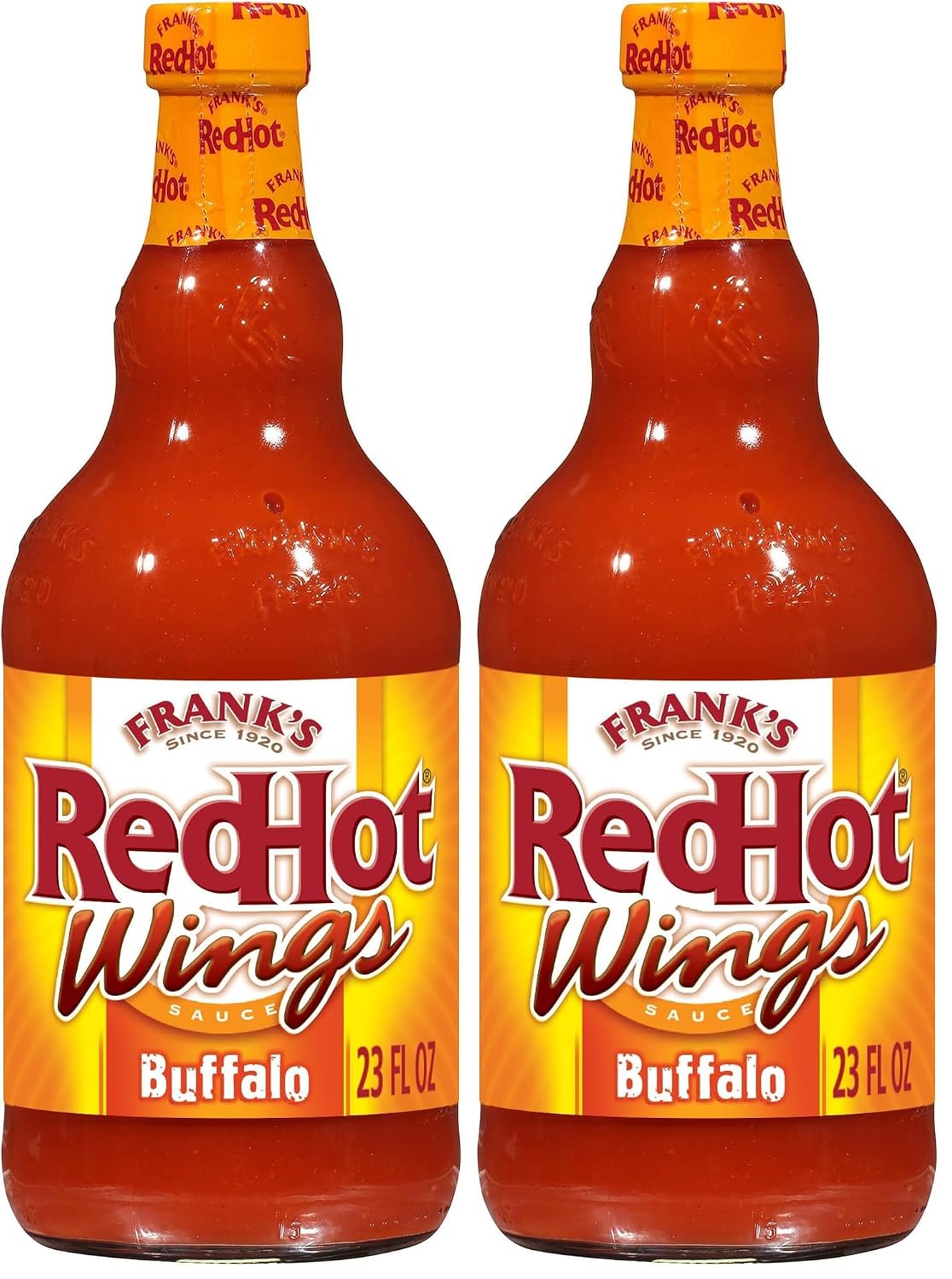 Frank's RedHot Buffalo Wings Hot Sauce, 23 fl oz (Pack of 2)