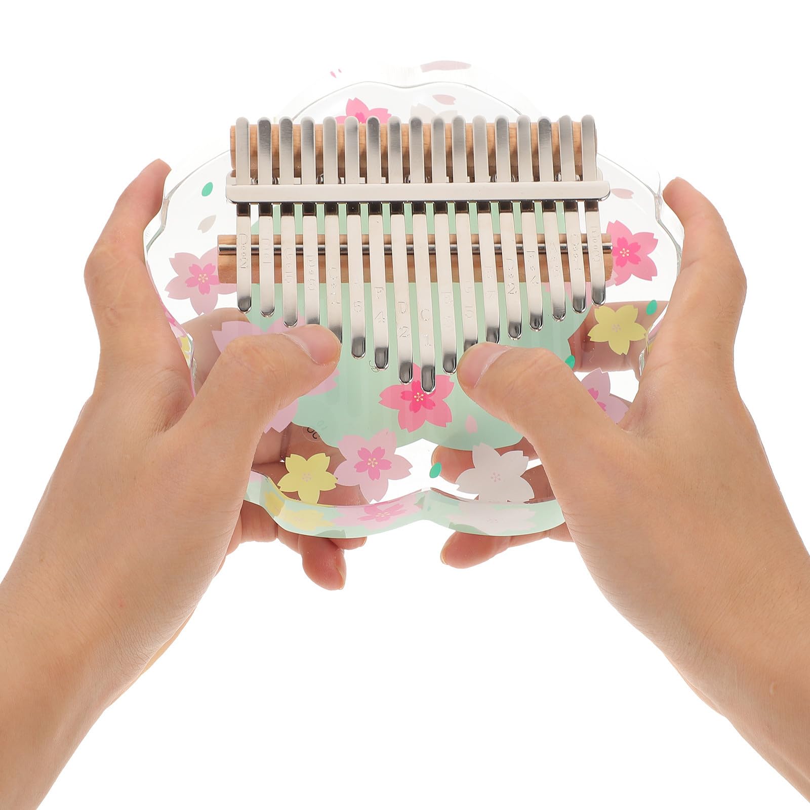 17 Töne Transparentes Fingerklavier als Tragbares Musikinstrument