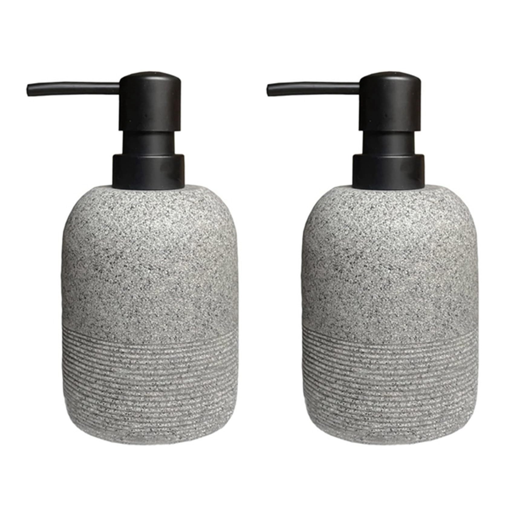 Hndhbfgrt 2X Handwashing Fluid Dispenser,Soap Dispenser for Bathroom Countertop,Dish Wash Soap Dispenser for Kitchen(Grey)