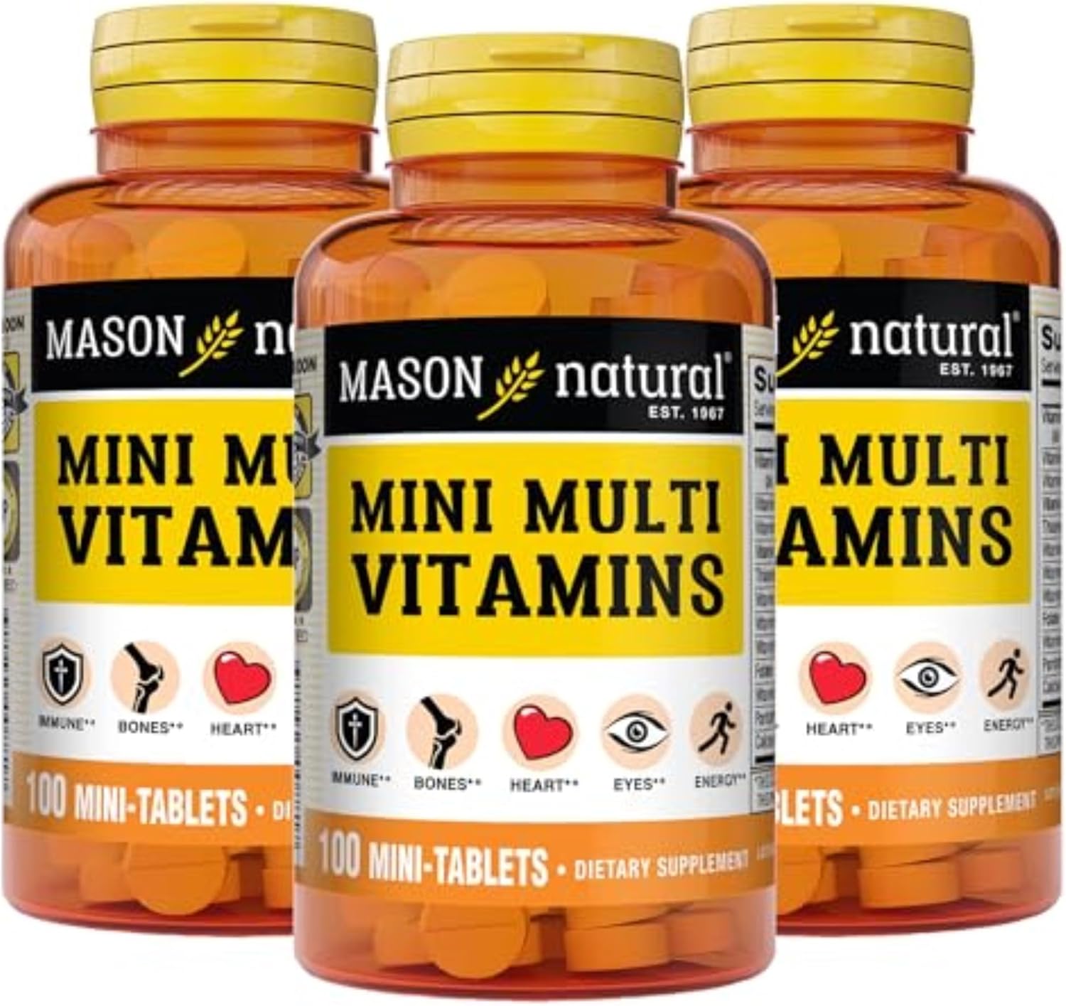 MASON NATURAL Mini Multi Vitamins, Vitamins...
