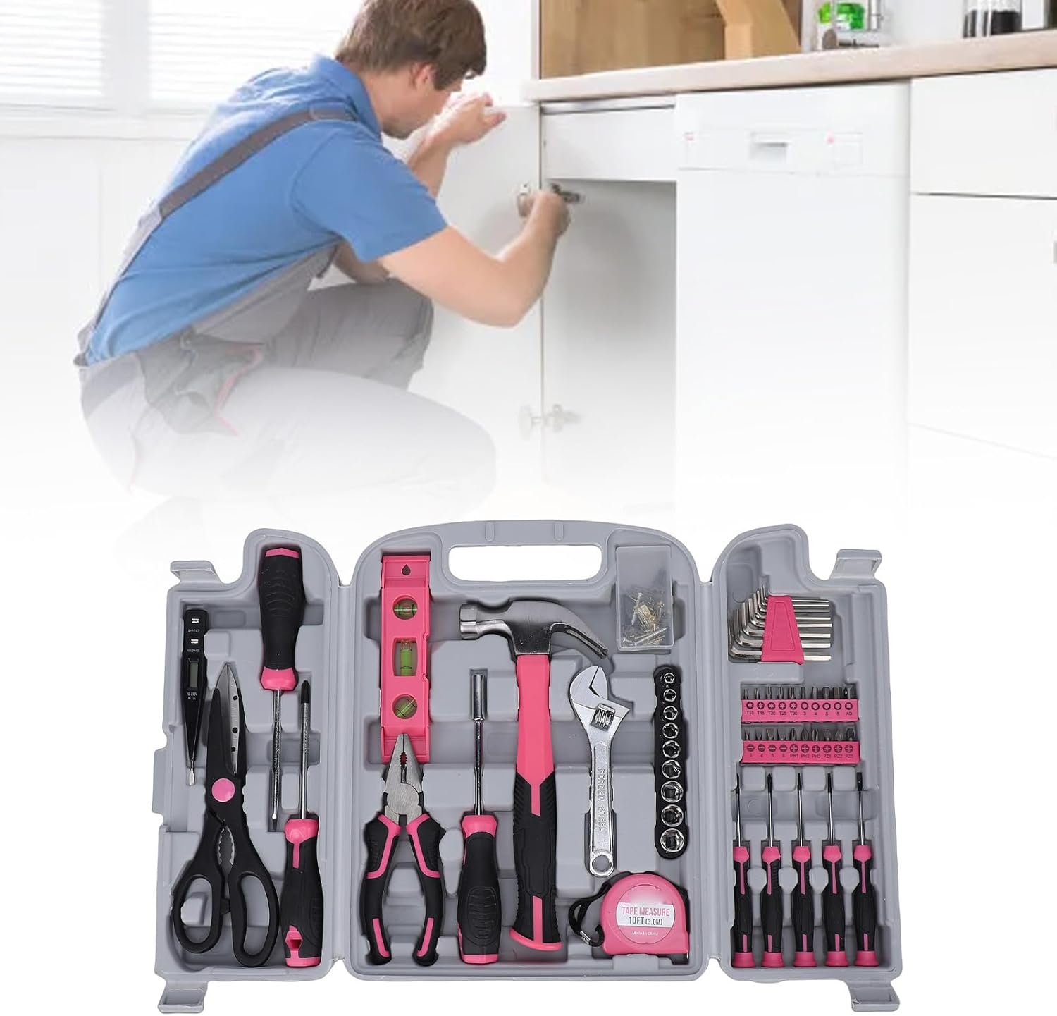 Juego de Herramientas Manuales BAFOVY 39 Piezas con Estuche Plegable