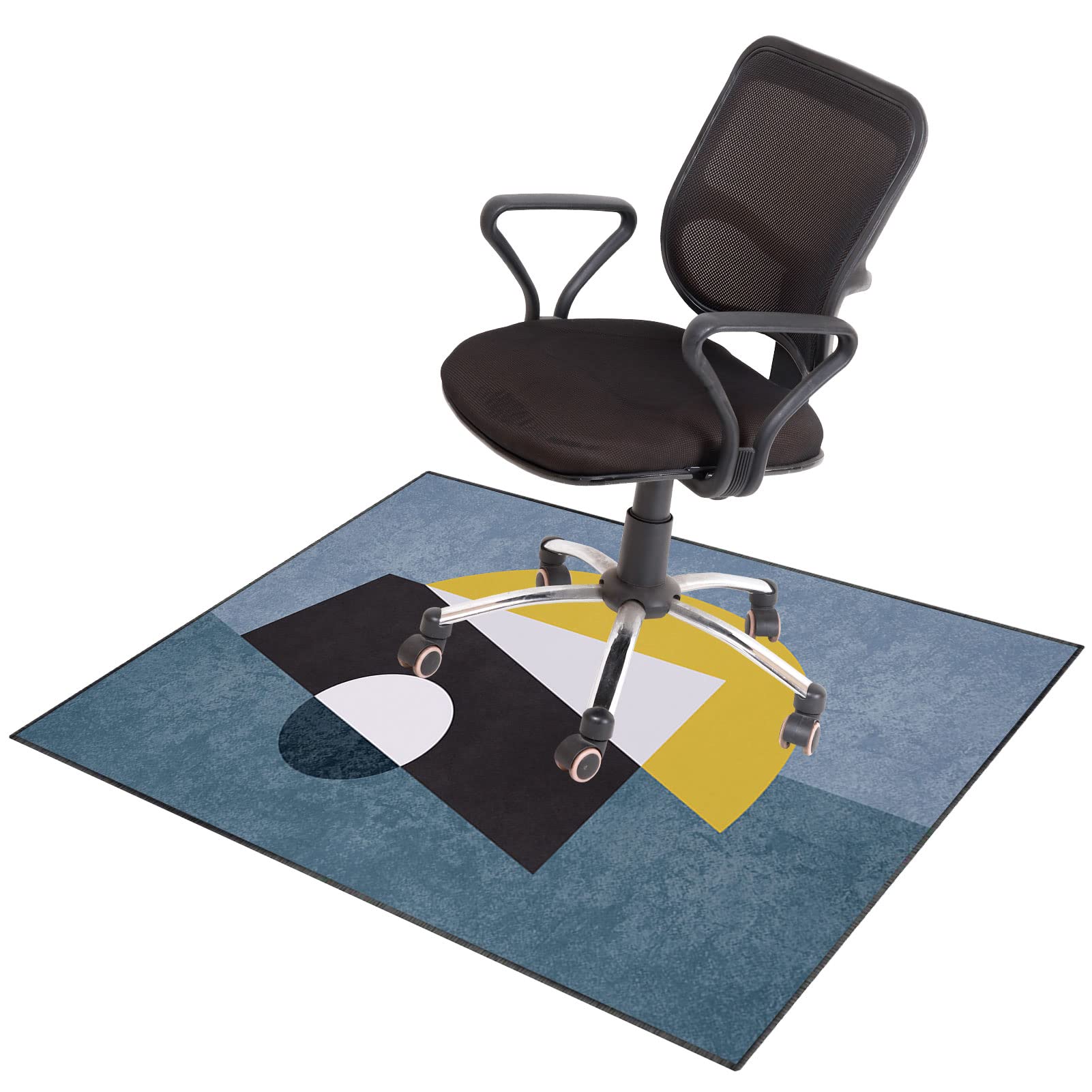 EYZO 120 × 160 cm Office Chair Mat For Hardwood Floor Mat For Carpeted Floor Protector Mat For Desk Chair Computer Chair Mat Protector Chair Carpet For Home And Office Protects Floors Anti-skidding