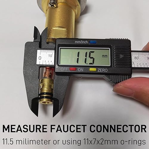 Miniatura 13 de Líneas de suministro de agua para grifos de conexión rápida, 12 pulgadas, reemplazo generalizado de mangueras de tubo de bloqueo rápido, 2 paquetes