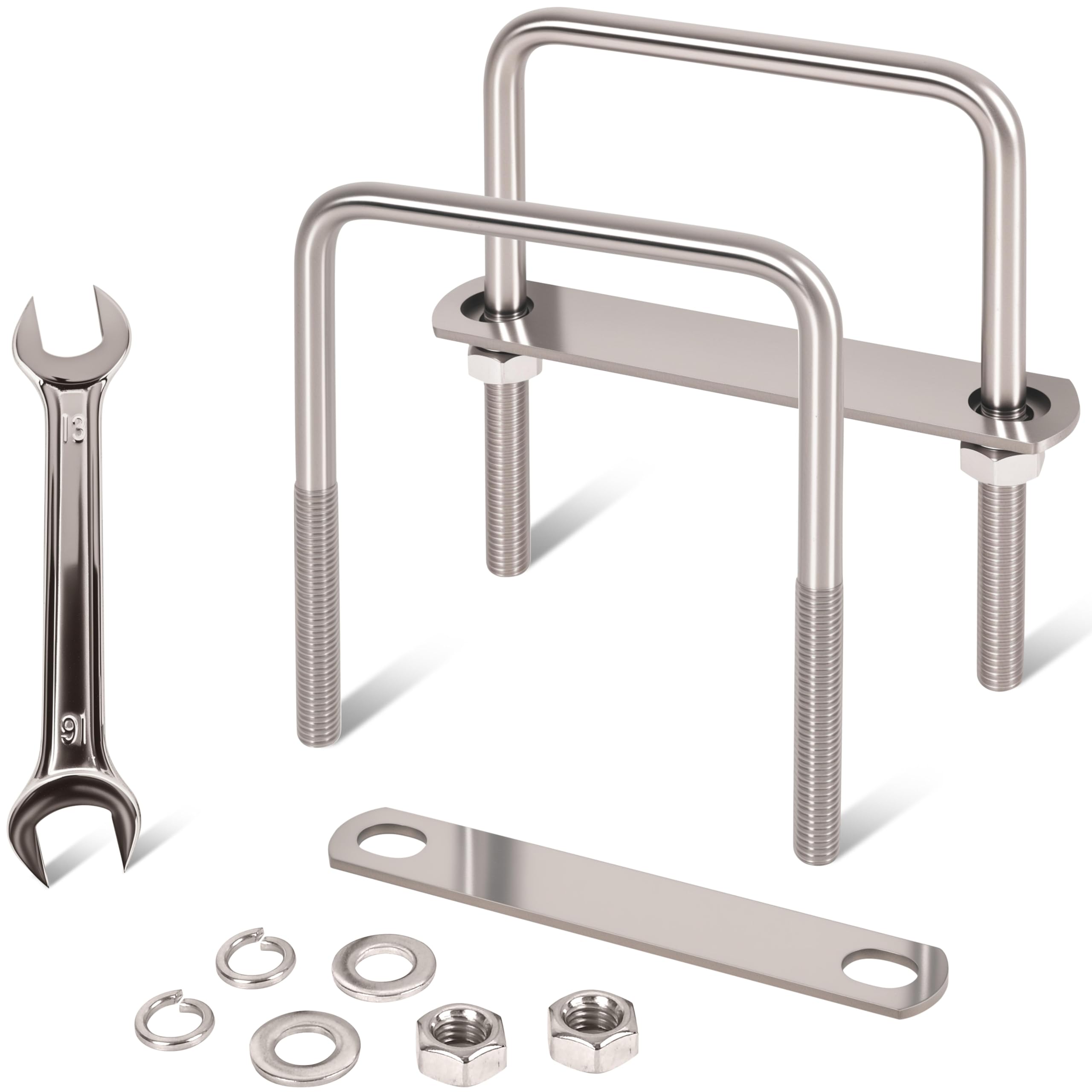 M8 Stainless Steel U-Bolts - 4 Pack -31