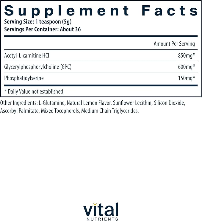 Vital Brain® Powder Natural Lemon Flavor
