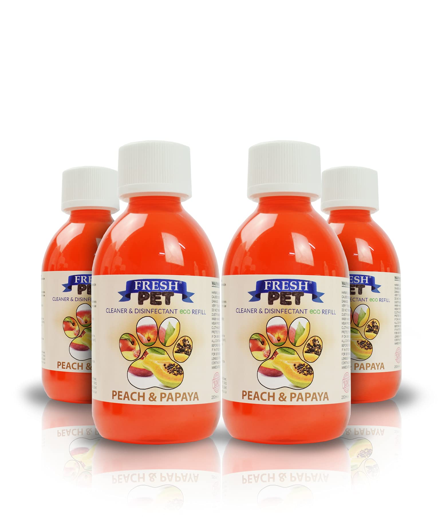 FRESH PETDISINFECTANT - ECO REFILL TO MAKE 4 X 5L (PEACH & PAPAYA)