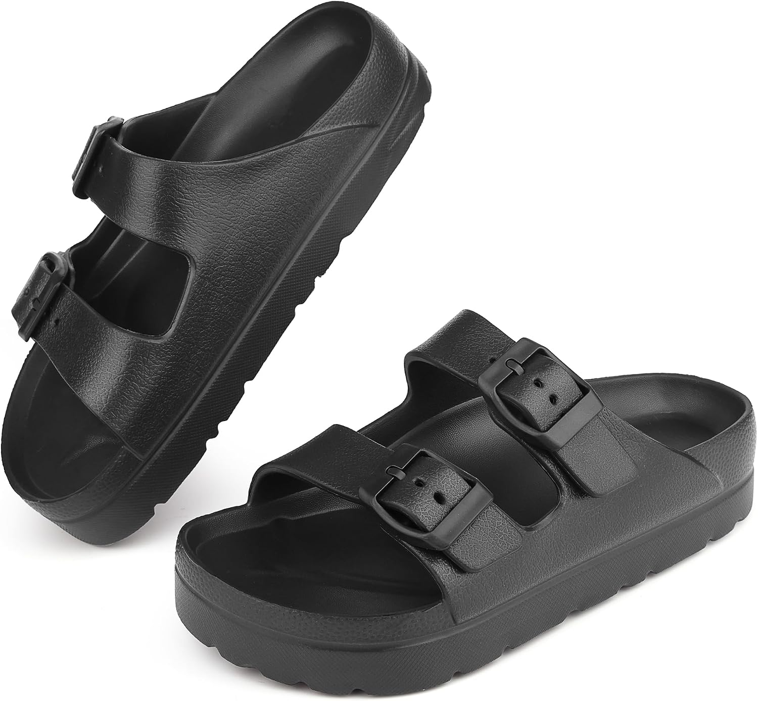 Kids Slides Sandals Adjustable Buckle Boys Girls Slides for Beach