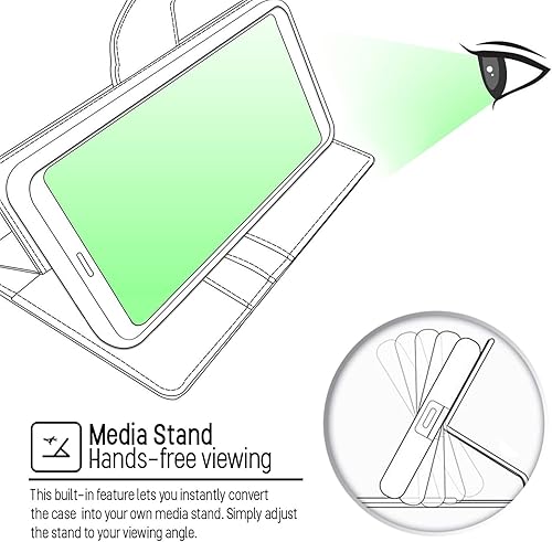 Miniatura 5 de GOOSPERY Cartera de lona para Samsung Galaxy S9 Plus Case (2018) Denim Stand Flip Cover - Verde