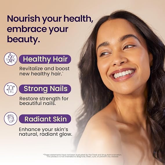 NAD+, Resveratrol, Berberine, Biotin Anti-Aging Gummy - Hair, Skin, Nails & Joint Supplement - Collagen Peptides, Keratin, Zinc, Vitamin K2 & D3 Gummies -Regeneration- Non-GMO - Made in USA 60 Count