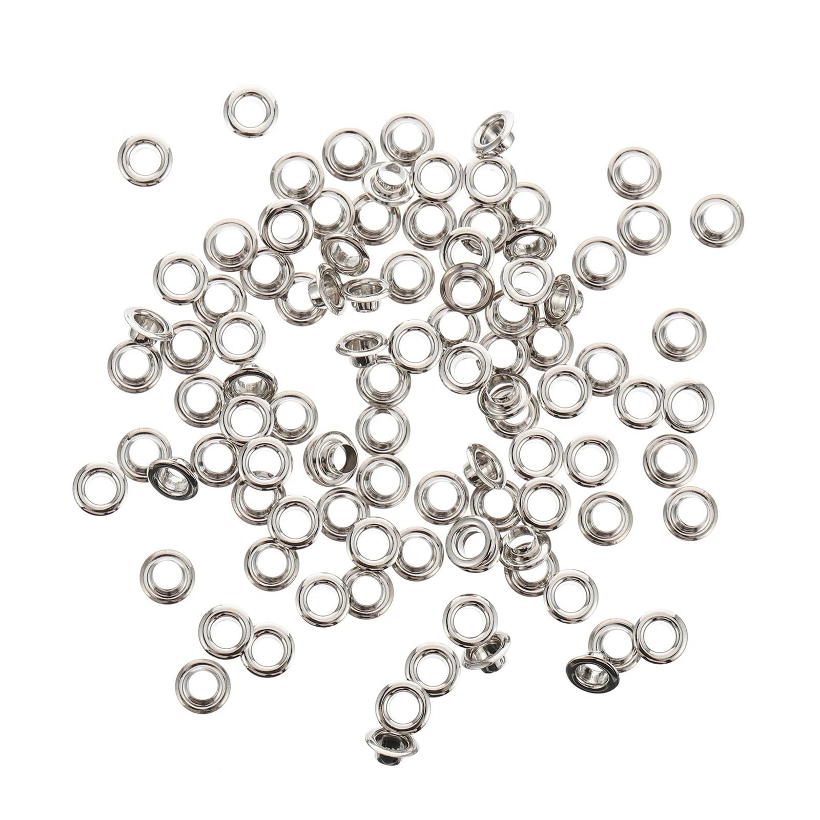Curtain Grommets 200Pcs Curtain Grommets Eyelet Rings Low Noise Lightweight Brass Finish For Home Hotel Bathroom for Curtains Drape