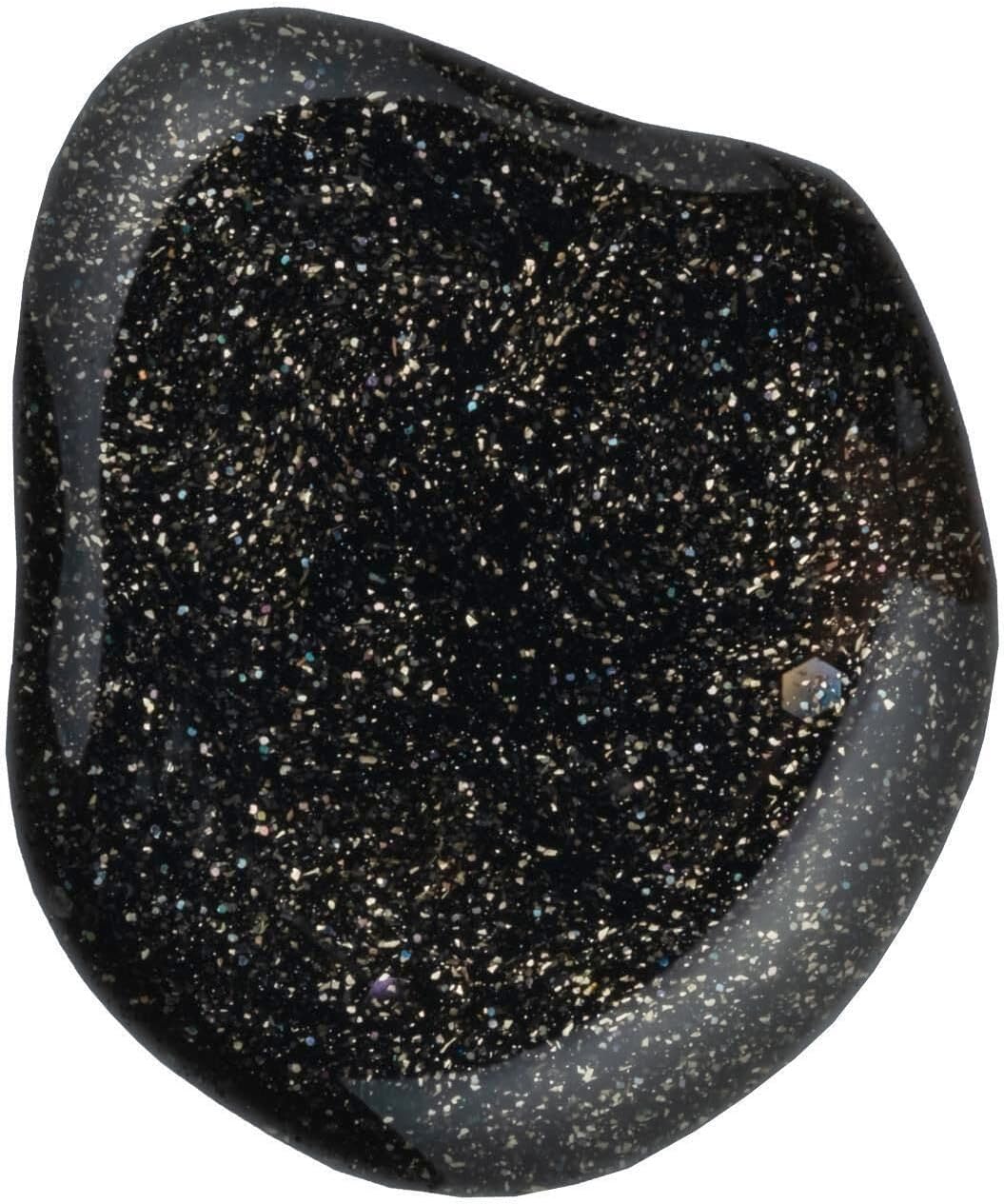 ALIX AVIEN Gold Glitter Black Permanent Nail Polish 108-Intense Color Giving Gel Nail Polish 12 ml-Nail UV Gel Polish 108