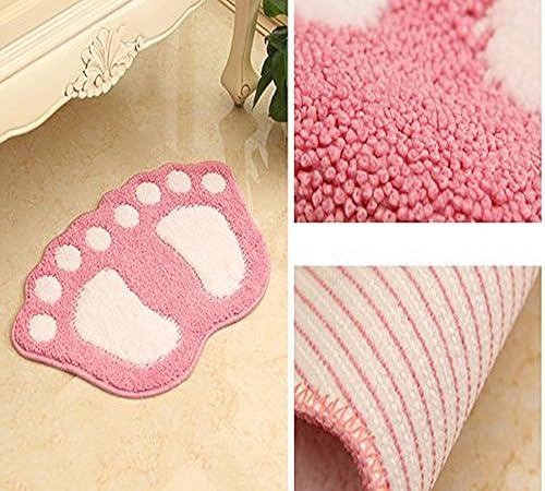 Vista 49 de MIFXIN Tapete de baño antideslizante con pies grandes, absorbente, para baño, inodoro, ducha, cocina, decoración del hogar (gris, 19 x 26 pulgadas)