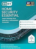 Vista 20 de ESET Home Security Premium Antivirus 2025 Edition 3 Devices 1 Year Password Manager Privacy Protection Ransomware Anti-Theft
