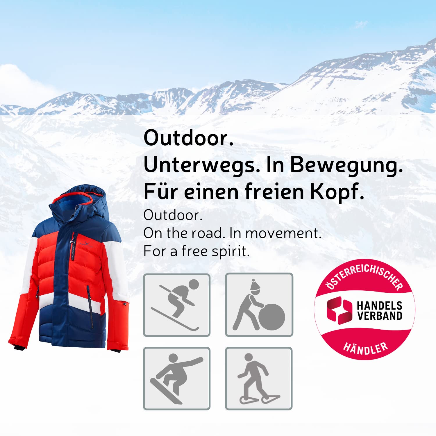 Black Crevice Chaqueta de esquí infantil, chaqueta de invierno rompeviento e impermeable para niños, bolsillos impermeables con cremallera, con capucha