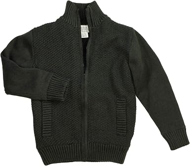 Full Zip Sherpa Lined Sweater Jacket 
