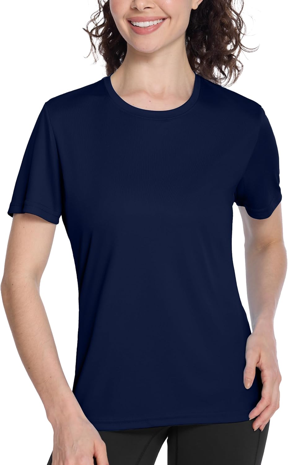 Roadbox Women's Workout Tops Short Sleeve, UPF 50+ Sun Protection Shirts, Quick Dry Athletic Gym Running Hiking Tee Shirt