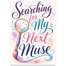 Artistic Inspiration Wall Art Poster Print - Searching for My Next Muse - 13x19 - Dreamy Pastel Decor