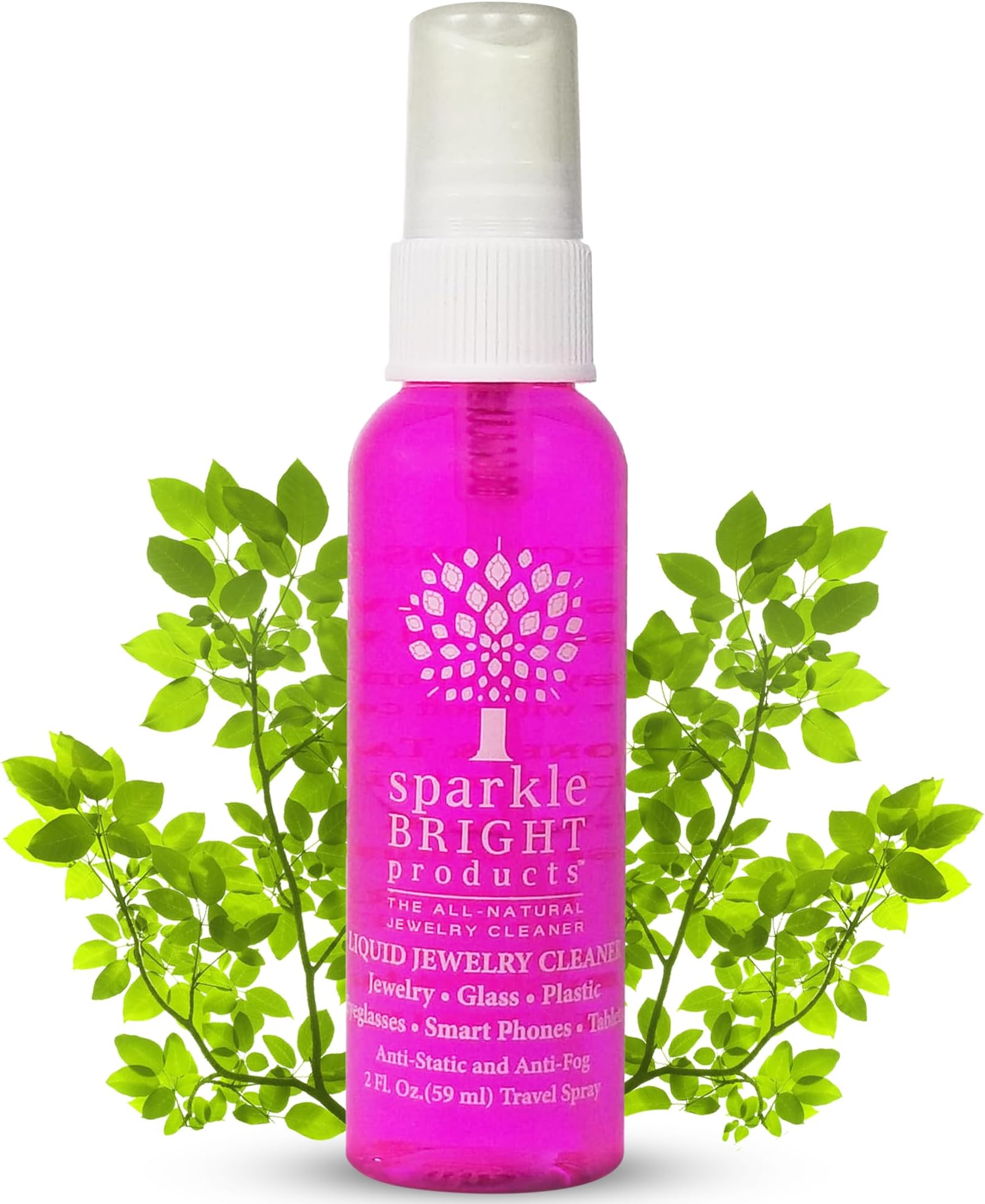 Sparkle Bright Products All-Natural Jewellery Cleaner | Liquid Jewellery Cleaning Solution | Ultrasonics, Diamonds, Fine, Fashion, and Designer Jewellery