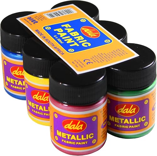Dala Pearl Fabric Paint Kit (Pack of 6)