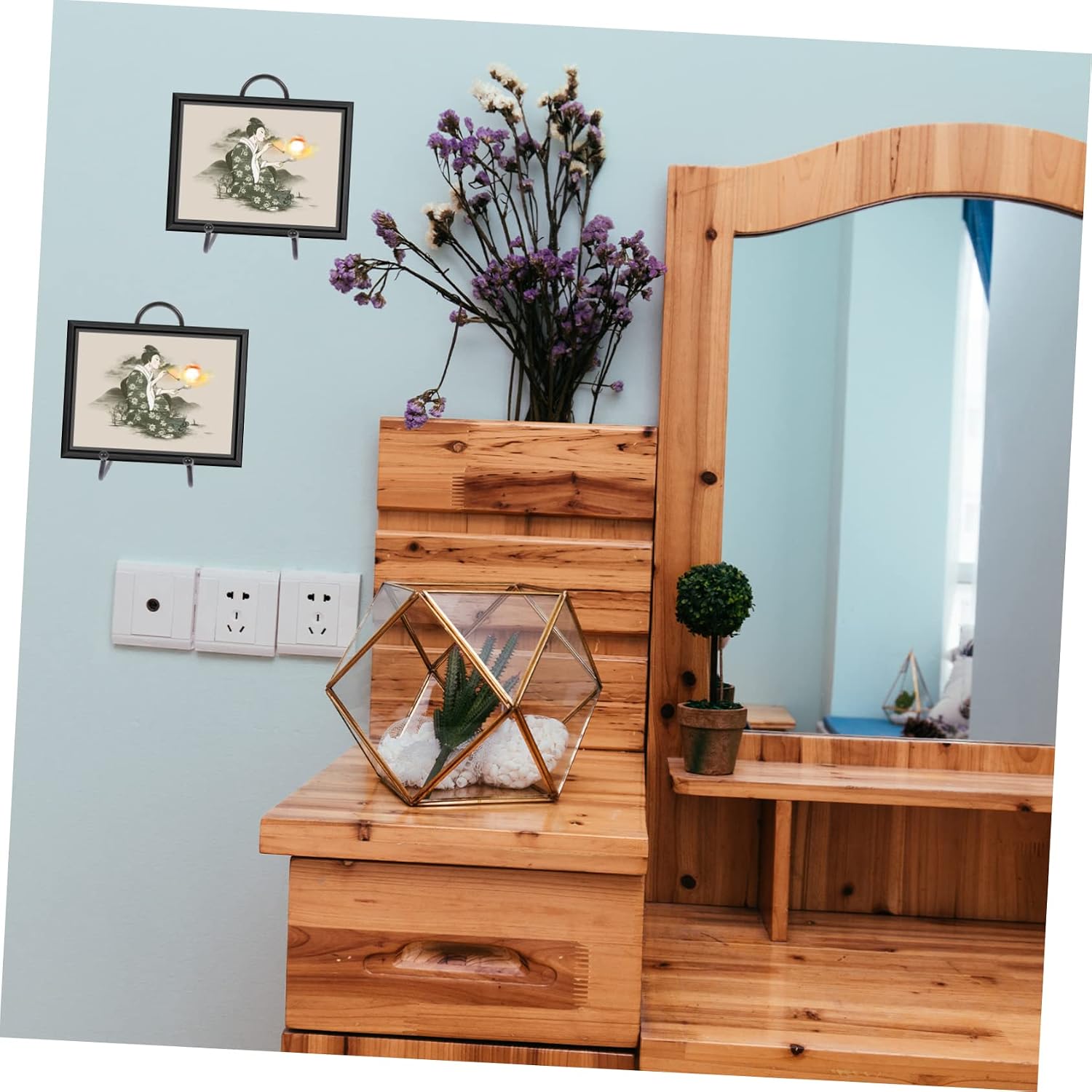 SOLUSTRE 4Pcs Metal Display Racks for Decorative Plates Sturdy Multipurpose Holders for Home Decor Metal Frame Stands for Photos Artworks and Crafts