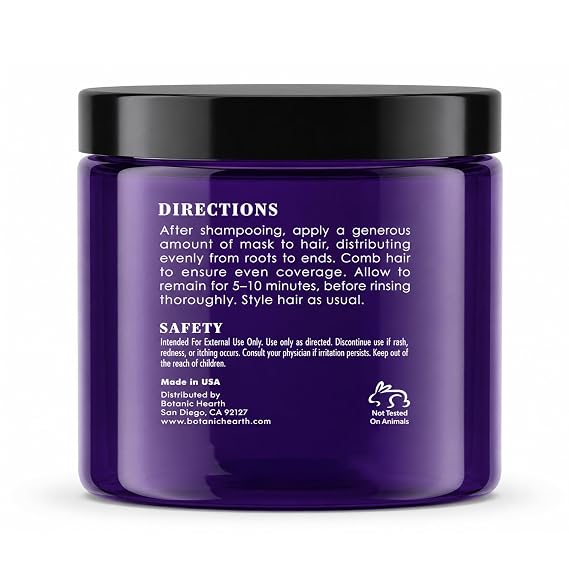 Botanic Hearth Purple Hair Mask - 8 Fl Oz