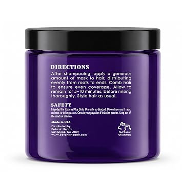 Botanic Hearth Purple Hair Mask - 8 Fl Oz