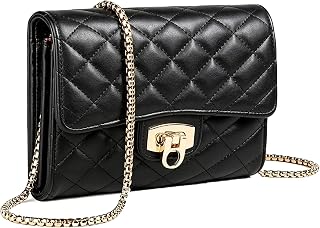 YAZEKOUS Crossbody Bags Small Purse for Women Vegan Leather Phone Clutch Purses