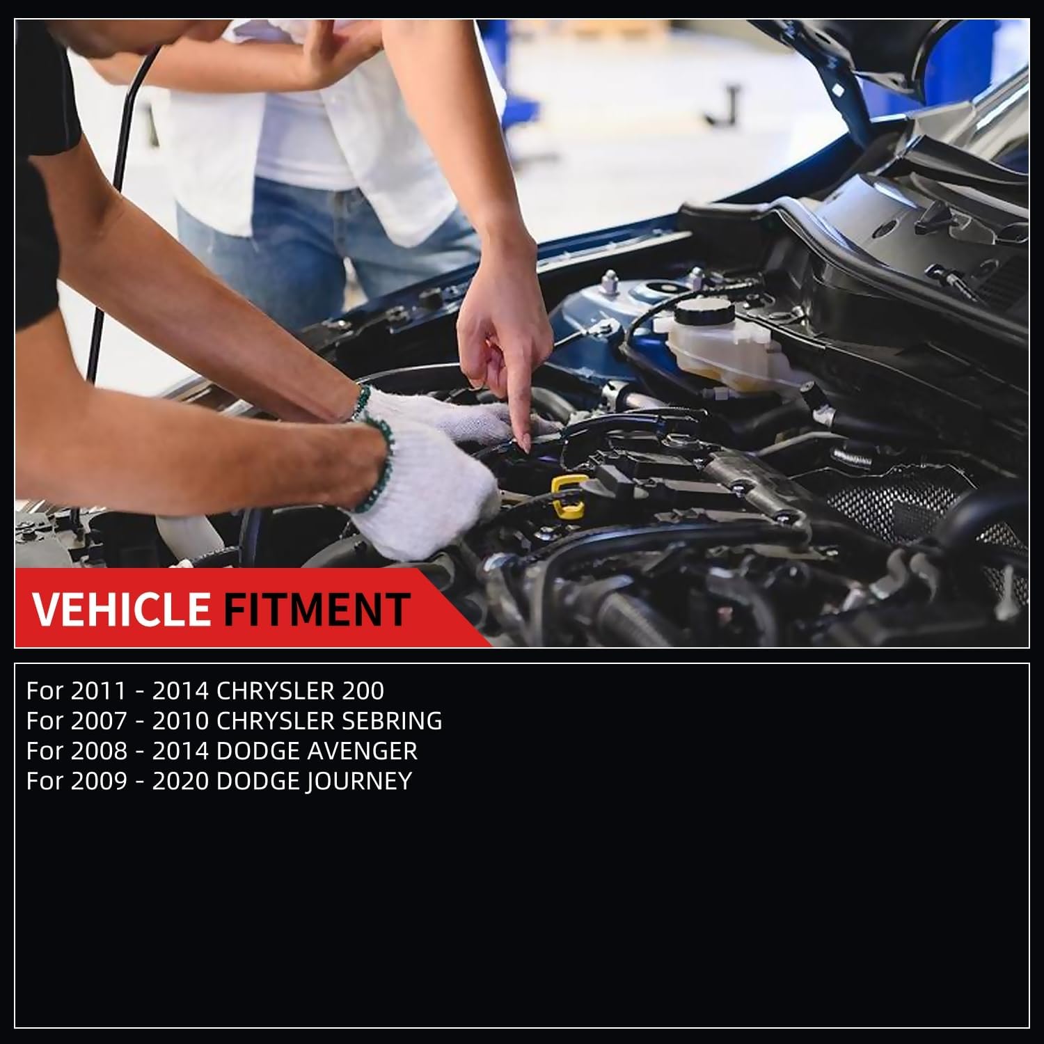 Front Lower Control Arm with Ball Joint Fit for Chrysler 200 2011-2014 Sebring 2007-2010 Dodge Avenger 2008-2014 Journey 2009-2020 K641333 K641334 K500120-4pcs Suspension Kit