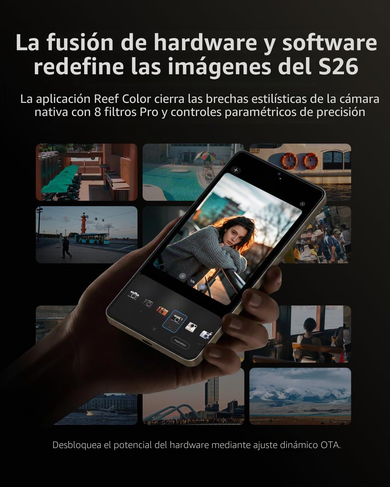 TELESIN Kit Grip Magnético Master para Samsung Galaxy S26 Ultra, Grip Cámara con Batería 3200mAh, Filtro ND16, Flash 10X con Pre-Flash y LED, Carga Inalámbrica, Empuñadura Estilo DSLR