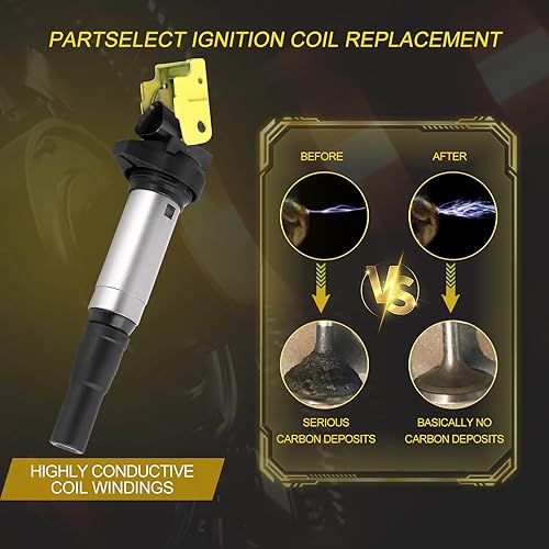 Miniatura 4 de Paquete de 4 bobinas de encendido UF-598 C1692 de repuesto para Mini Cooper 2007-2013 Cooper Countryman 2011-2016 Cooper Paceman 2013-2016 L4 1.6L