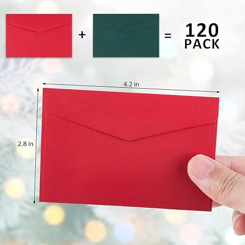 Miniatura 2 de 120 sobres para tarjetas de regalo de 4.13 x 2.75 pulgadas, tamaño de tarjeta de crédito, sobres pequeños autoadhesivos para tarjetas de visita,