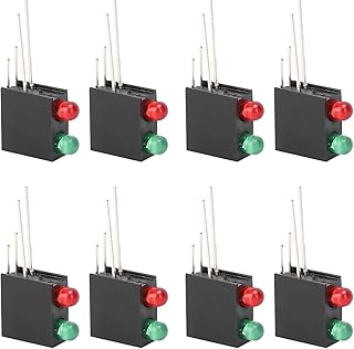 LED Plastic Holder, 100Pcs Plastic LED Lamp Holder for Light-Emitting Diode Lighting with 94V‑2/94V‑0 High Fire‑Proof Level Double Hole Led Black Square Lamp Holder 3mm