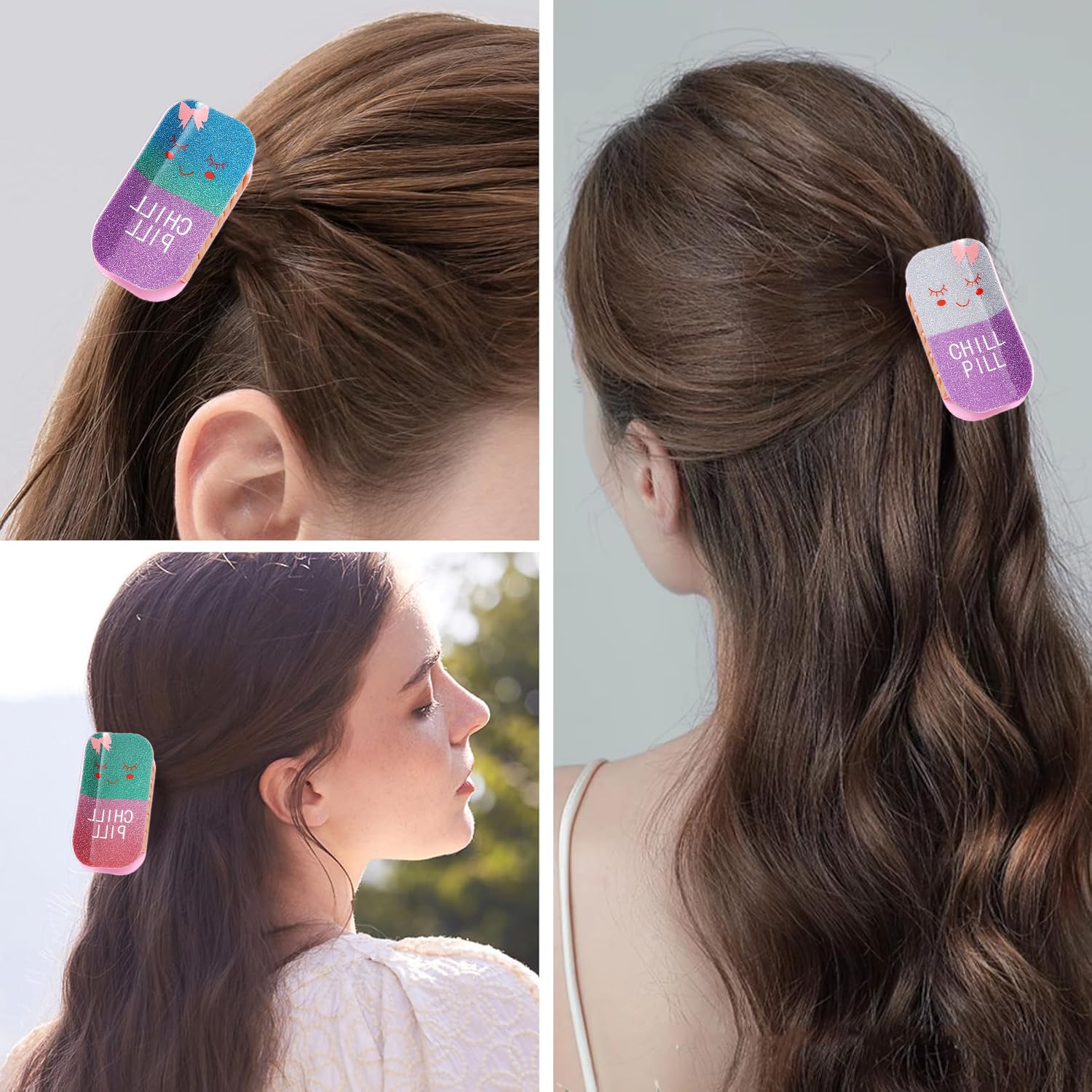 Amazon.com : Fun Pill Hair Claw Clips - Pharmacy Claw Clip 