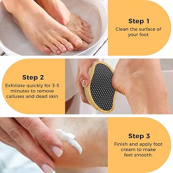 OUKEYA Glass Foot File Callus Remover for Feet, 1PC | Nano Glass Heel Scraper, Shower Foot Scrubber, Pedicure Tool, Dead Skin Remover, Exfoliating Callus Care
