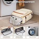 Taygeer 40L Sac à dos de voyage pour les femmes avec compartiment de chaussures Airline Taille de l'article personnel avec USB Port de recharge s'adapte 17" Ordinateur portable avec compartiment de maquillage Sac humide Poche de bouteille d'eau