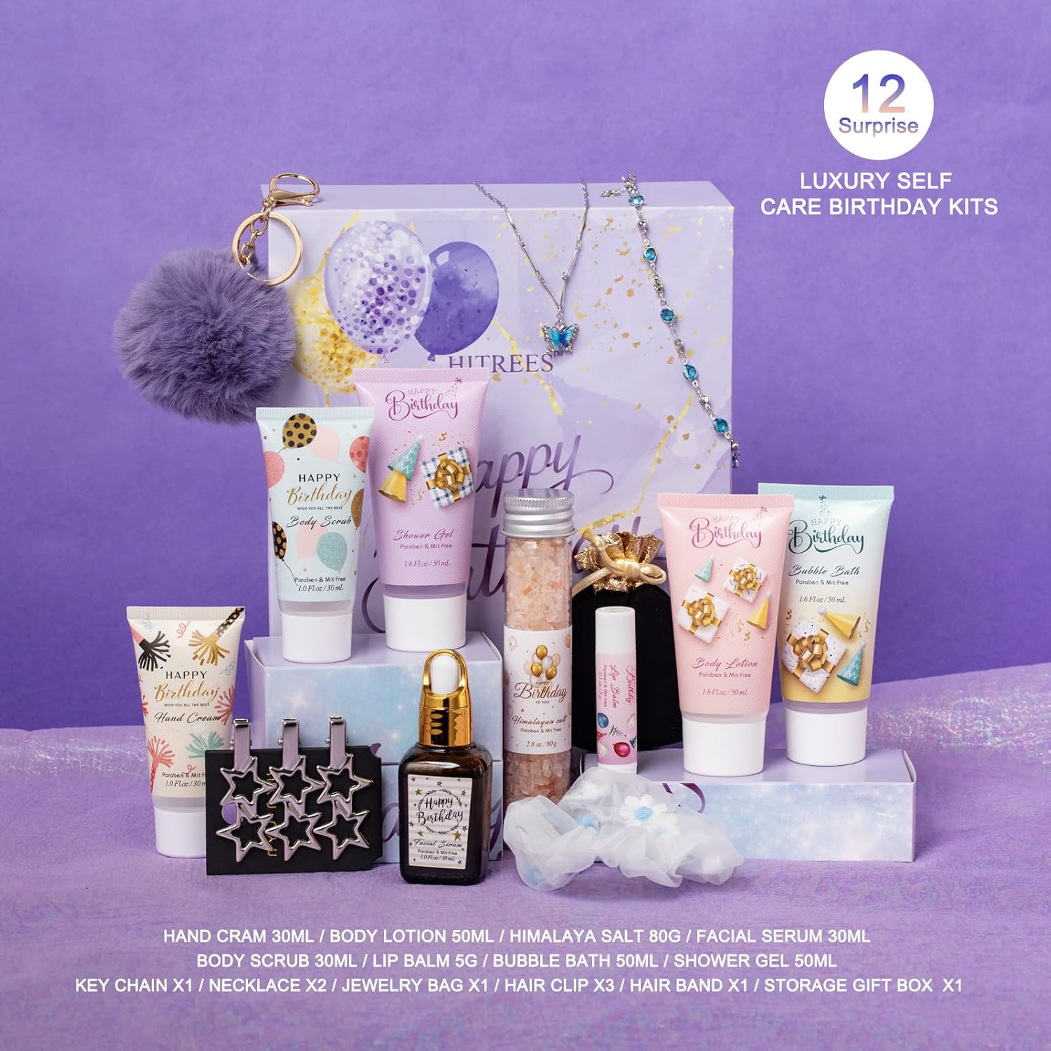 Advent Calendar Blind Birthday Gifts For Teens girls, Purple Gifts For Women, Lavender Spa Gift Set, Lavender Gifts Set for Birthday, Birthday Gifts Advent Calendar,Christmas Gift for Women - Image 2
