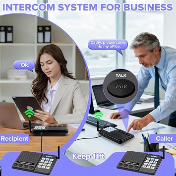 Intercoms Wireless for Home, Long Range Wireless Intercom System