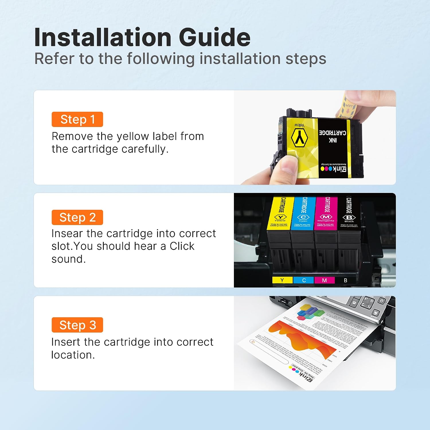 E-Z Ink Remanufactured Ink Cartridge Replacement for Epson 212XL Ink Cartridges Combo Pack for 212 Ink Cartridges for XP-4100 XP-4105 WF-2830 WF-2850 Printer (4 Packs, Black Cyan Magenta Yellow)