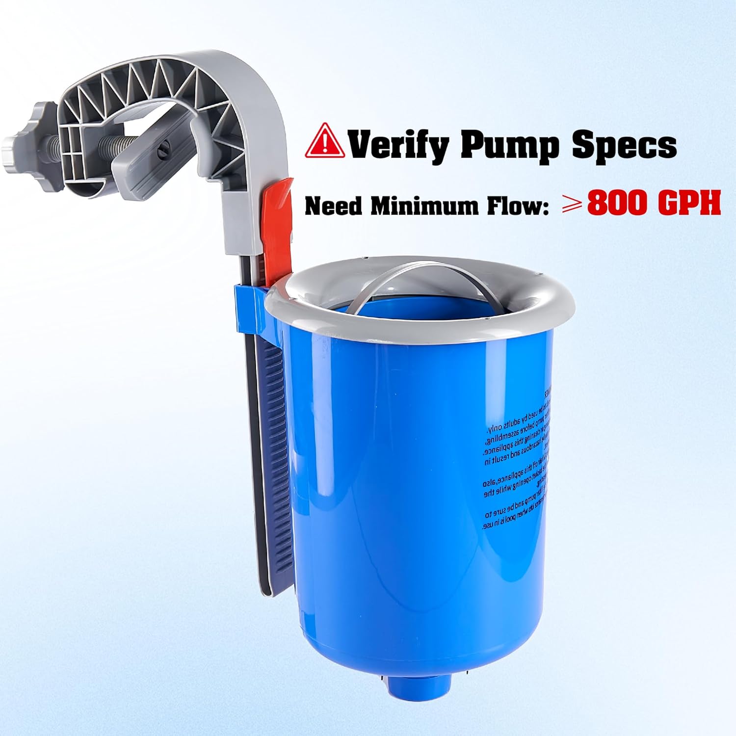 Above Ground Pool Skimmer with 5 Skimmer Socks, Wall Mount Surface Skimmer with Hose & Basket, Compatible with Intex Pools, Adjustable Floating Filter, Automatically Removes Leaves & Debris