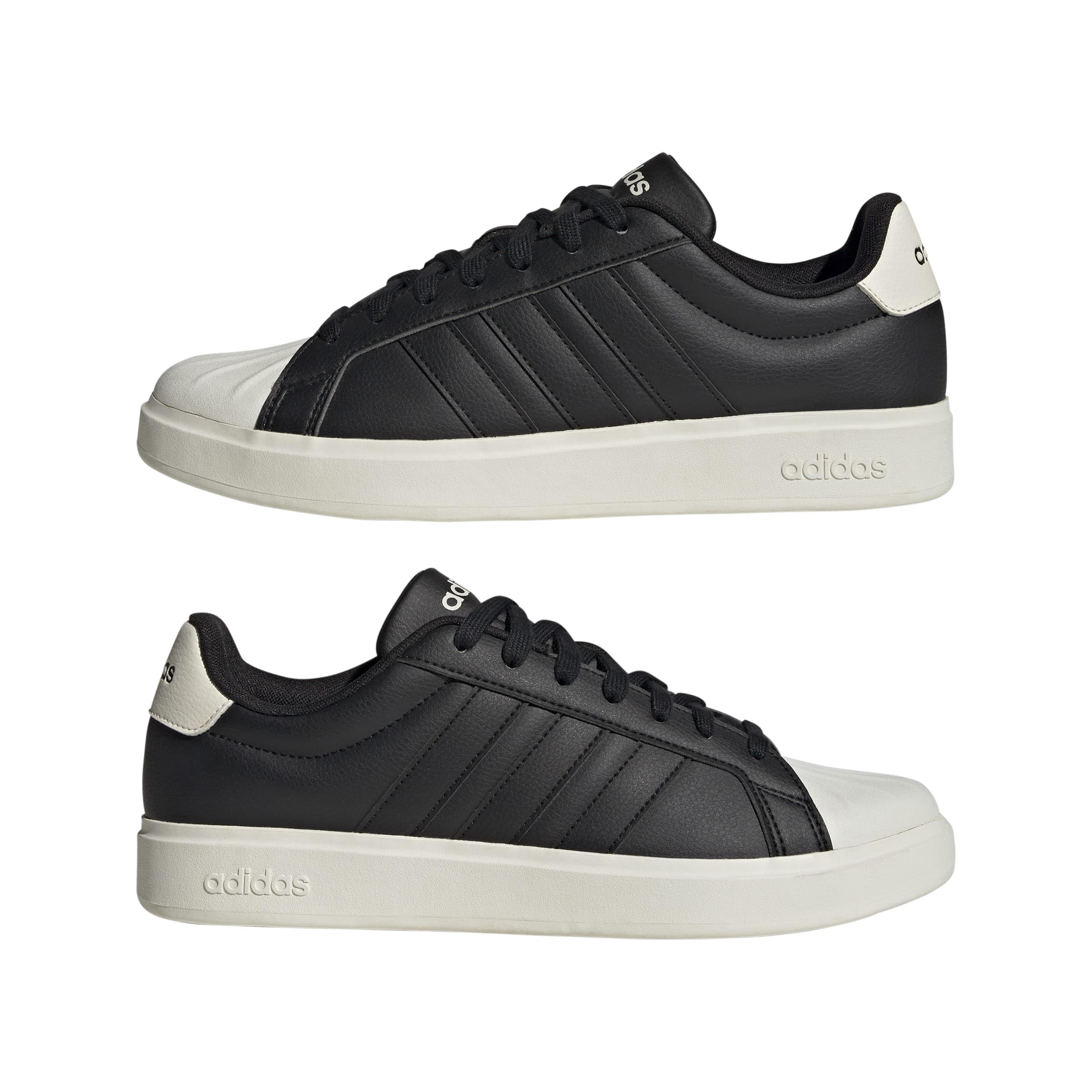 adidas STREETTALK Erkek Ayakkabı Düşük Taban (Futbol Dışı), core black/core black/off white, 42 2/3