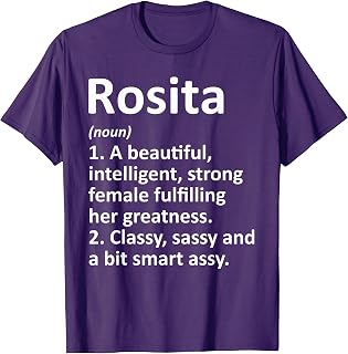 ROSITA Definition Personalized Name Funny Christmas Gift T-Shirt