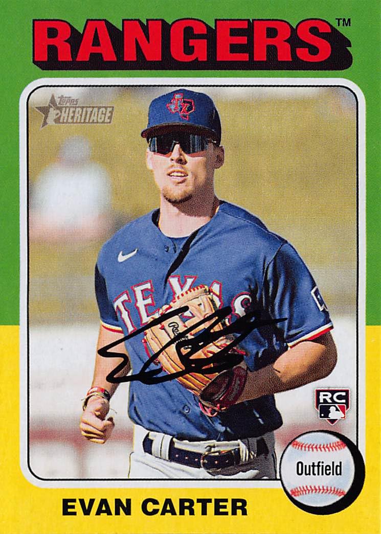 Amazon.com: 2024 Topps Heritage #170 Evan Carter Rookie Card
