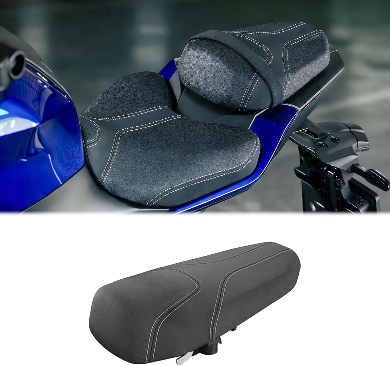 for MT07 MT-07 2025-2026 Accessories Seat Cushion Long-Distance Soft Seat Cushions Front and Rear Passenger Comfort Seat Cover (Front seat Cushion)