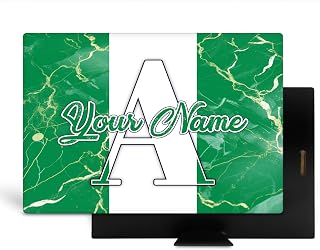 Bleu Reign 8x10 Personalized Wall Art Ready To Hang Custom Name Desktop Nigeria Flag Marble Monogram