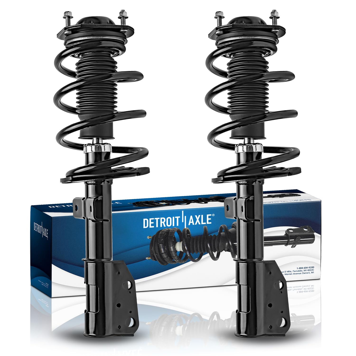 Detroit Axle - 2 Front Struts for Buick 08-12 Enclave Chevy 09-12 Traverse