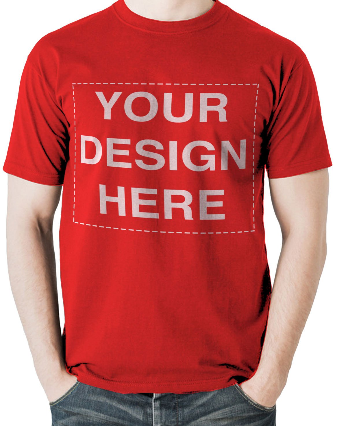 Adult Unisex Customizable T-Shirt with Any Personalized Text or Image (14 Colors)