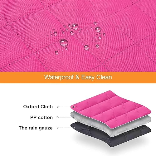 Miniatura 8 de GXT Funda protectora para asiento trasero de perro, para automóviles, SUV y camiones con ventana de malla, material antideslizante e impermeable a