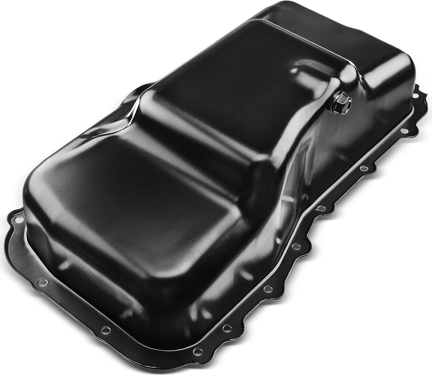 APremium Engine Oil Pan Sump with Drain Plug Compatible with Dodge