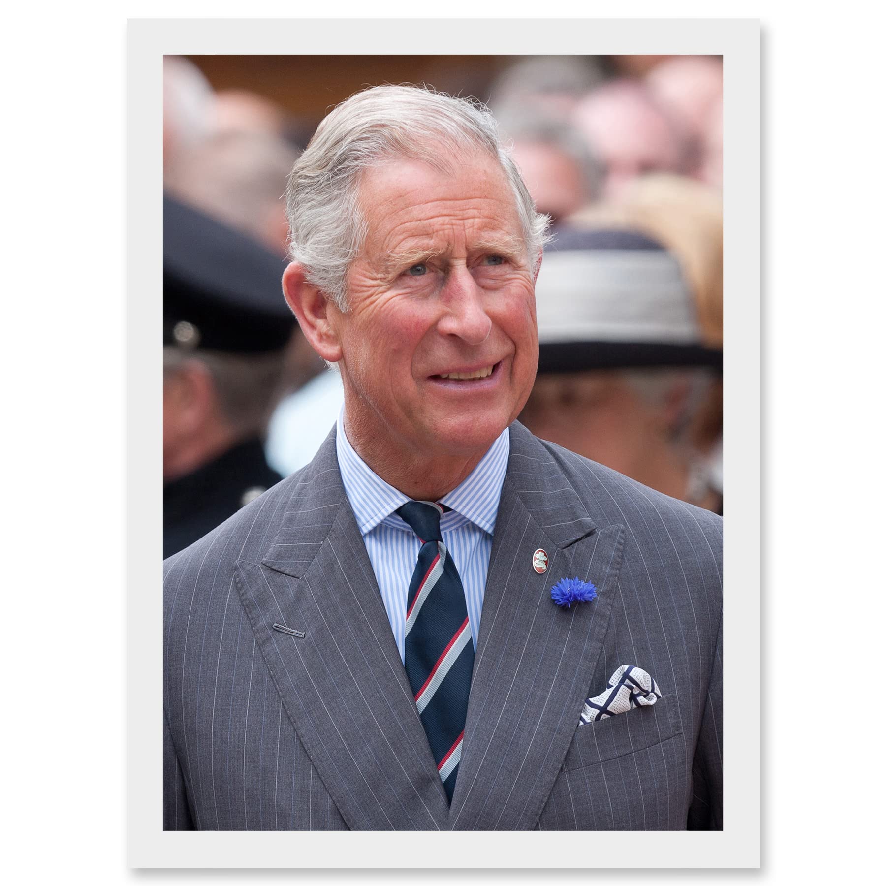 King Charles III Framed Wall Art Print A4 - Photo by Dan Marsh - Artery8 - UK Royal Art